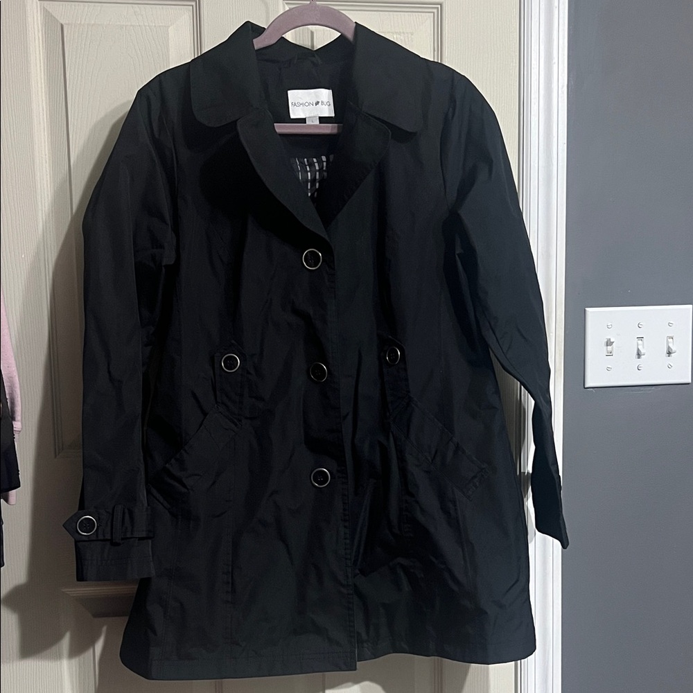 Fashion Bug Black Trench Coat